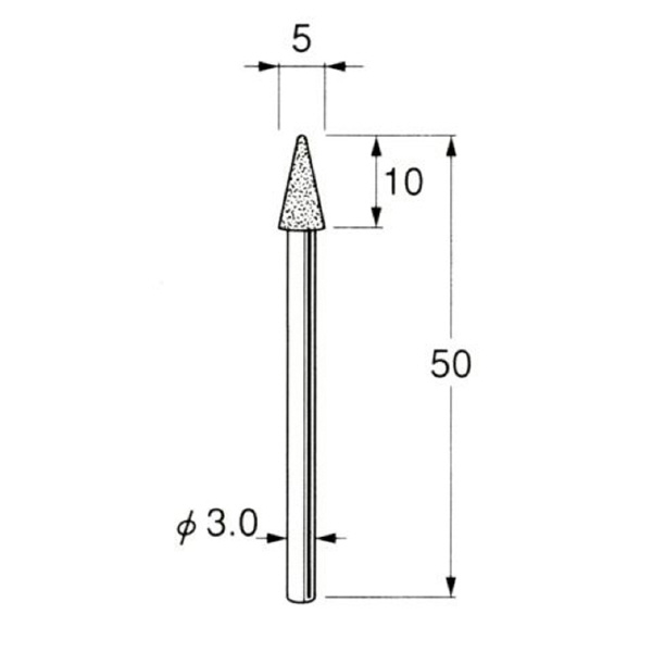 日本精密機械工作（株） ハイメタルボンド軸付ダイヤモンド砥石 D ハイメタルボンド軸付ダイヤモンド砥石 D8204