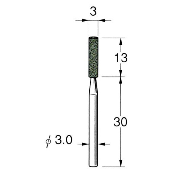 日本精密機械工作（株） 軸付砥石 軸径φ3 G32 軸付砥石　５本 G3251