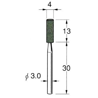 日本精密機械工作（株） 軸付砥石 軸径φ3 G32 軸付砥石　５本 G3252