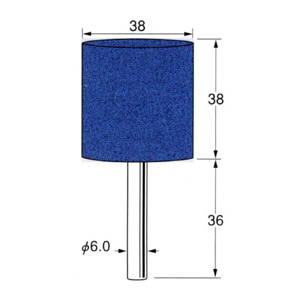 日本精密機械工作（株） 軸付砥石 軸径φ6 G63 軸付砥石　５本 G6317