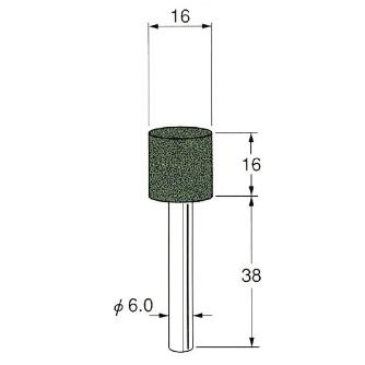 日本精密機械工作（株） 軸付砥石 軸径φ6 G65 軸付砥石　５本 G6541
