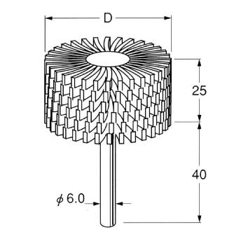 日本精密機械工作（株） スリットサンダー 軸径φ6 S スリットサンダー　２本 S1968