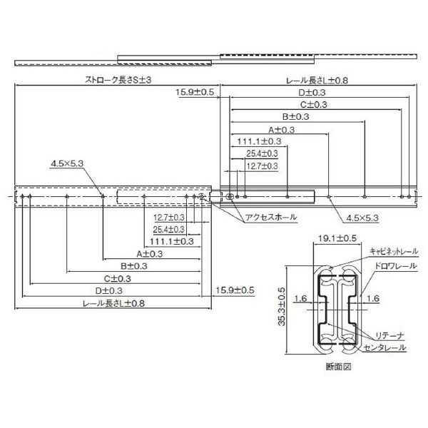 ＴＨＫ（株） スライドレール FBL スライドレール FBL35D+610L