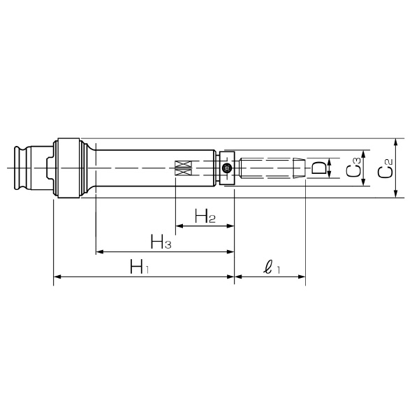 カトウ工機（株） クイックチェンジコレット TC412-MO クイックチェンジコレット TC412-MO-L+100-HP1-M6 U1/4-SB