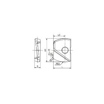 オーエスジー（株） PHOENIX 仕上げ用ボールエンドミルインサート バレル型 PFB-BR ＰＦＢ用インサート／ＰＨＯＥＮＩＸ PFB120R180-BR-ST XP3225