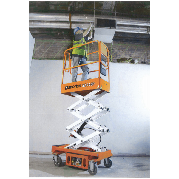 長谷川工業（株） シザースリフト 手押式軽量コンパクトタイプ(1人乗用) S シザースリフト S3006P