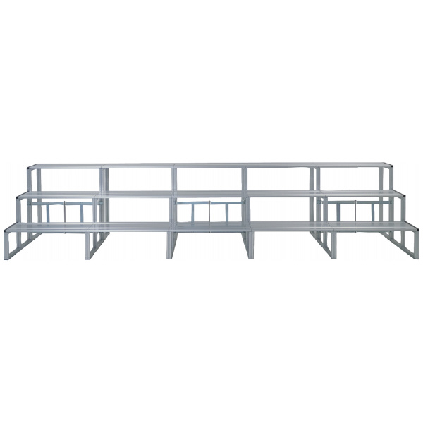 長谷川工業（株） 折りたたみ式アルミ製ひな段 5連セット H 折りたたみ式アルミ製ひな段　５連セット H-35S92