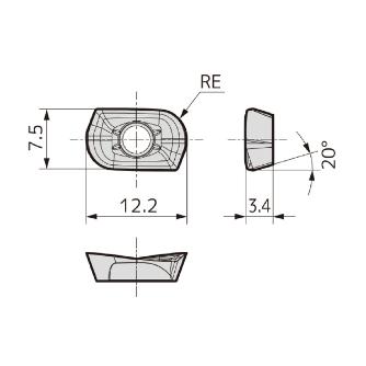 住友電気工業（株） カッタチップ AOET-F カッタチップ AOET11T332PEER-F ACU2500