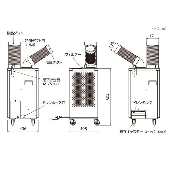 日動工業（株） スポットクーラー SPC スポットクーラー SPC-25AC