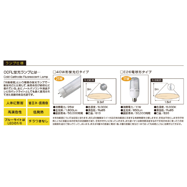（株）ハタヤリミテッド ハタヤ除菌照明シリーズ 連結型ライトタイプ(吊り下げ用) ハタヤ除菌照明 DLX-25