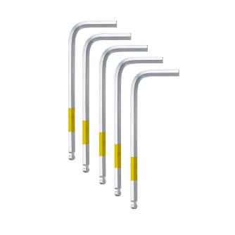 フジ矢（株） ボールポイント六角棒レンチ SBNC ボールポイント六角棒レンチ　５本入り SBNC-40S-5P(WISE)
