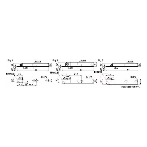 住友電気工業（株） SEC－溝入れバイト ホルダ GNDL-J ＳＥＣ－溝入れバイト　ホルダ GNDLL1616JX-316J