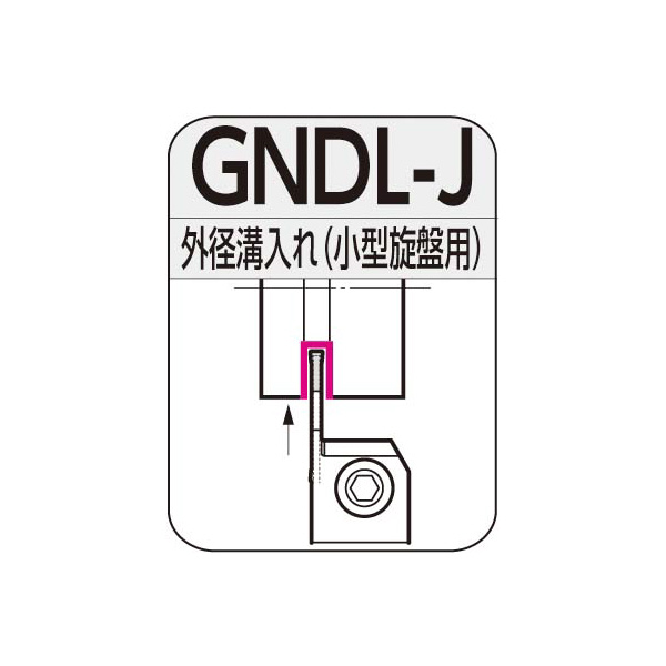 住友電気工業（株） SEC－溝入れバイト ホルダ GNDL-J ＳＥＣ－溝入れバイト　ホルダ GNDLL1616JX-316J