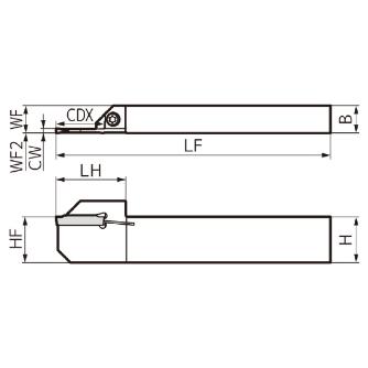 住友電気工業（株） SEC－溝入れバイト ホルダ GNDL ＳＥＣ－溝入れバイト　ホルダ GNDLL2012JX-221