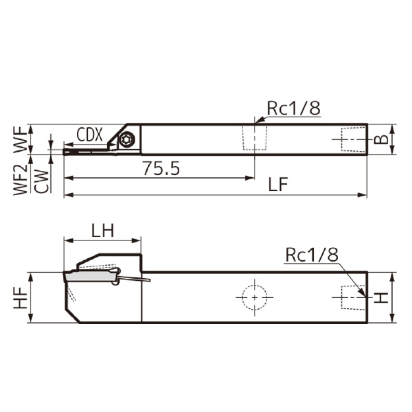 住友電気工業（株） SEC－溝入れバイト ホルダ GNDL-J ＳＥＣ－溝入れバイト　ホルダ GNDLL2012JX-221J