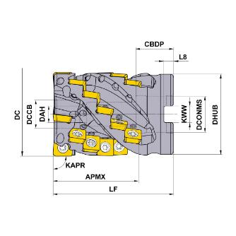 三菱マテリアル（株） カッタ 深切込み用(シェルタイプ) ASPX カッタ　深切込み用（シェルタイプ） ASPX4-063A04A064RA24