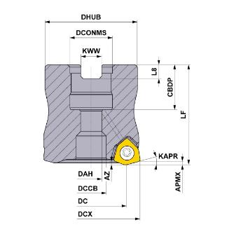 三菱マテリアル（株） カッタ 多機能用(アーバタイプ) WJX カッタ　多機能用（アーバタイプ） WJX09-040A05AR