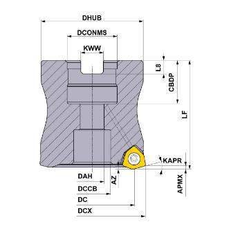 三菱マテリアル（株） カッタ 多機能用(アーバタイプ) WJX カッタ　多機能用（アーバタイプ） WJX09-063A05AR