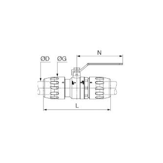 日東工器（株） ボールバルブ ALN-JV ボールバルブ ALN-JV-40