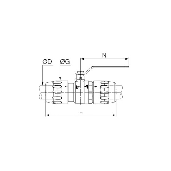 日東工器（株） ボールバルブ ALN-JV ボールバルブ ALN-JV-40