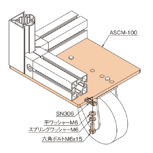 ＴＭＥＨジャパン（株） キャスタープレートセット ASCMA キャスタープレートセット ASCMA-100