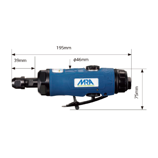 （株）ムラキ MRA エアグラインダ ストレートタイプ MRA-PG ＭＲＡ　エアグラインダ MRA-PG06252H