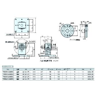 （株）ナベヤ インデックステーブル付ツーリングブロック TRS インデックステーブル付ツーリングブロック TRS0612-30055