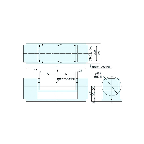 （株）ナベヤ ゆりかご用サブテーブルセット YBO ゆりかご用サブテーブルセット YBO200-280SASS