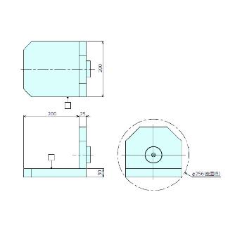 （株）ナベヤ 片持ちゆりかごセット オフセットタイプ YYO 片持ちゆりかごセット　オフセットタイプ YYO200-200KSAS