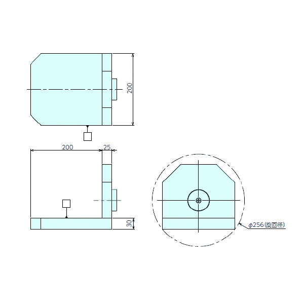 （株）ナベヤ 片持ちゆりかごセット オフセットタイプ YYO 片持ちゆりかごセット　オフセットタイプ YYO200-200KSAS