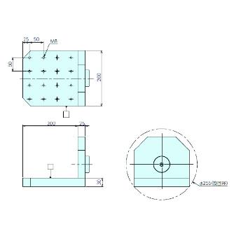 （株）ナベヤ 片持ちゆりかごセット オフセットタイプ YYO 片持ちゆりかごセット　オフセットタイプ YYO200-200KHAS