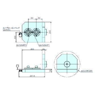 （株）ナベヤ 片持ちゆりかごセット オフセットタイプ YKO 片持ちゆりかごセット　オフセットタイプ YKO200-200KQAS