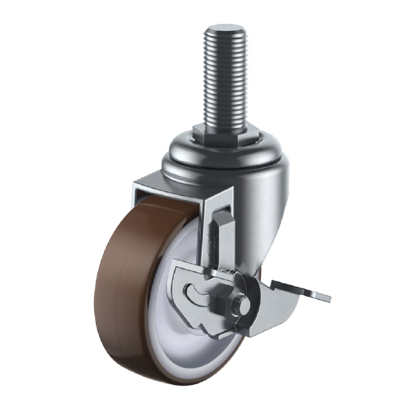（株）ユーエイ キャスターストッパー付 ST-UHFDS キャスターストッパー付 ST-75UHFDS-UNF1/2X25