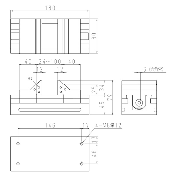 日本オートマチックマシン（株） 両締めバイス MF 両締めバイス MF100WA-SL