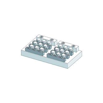 （株）ナベヤ サイドクランプ 1サイド3連 MS サイドクランプ　１サイド３連 MS3F85N14-B04