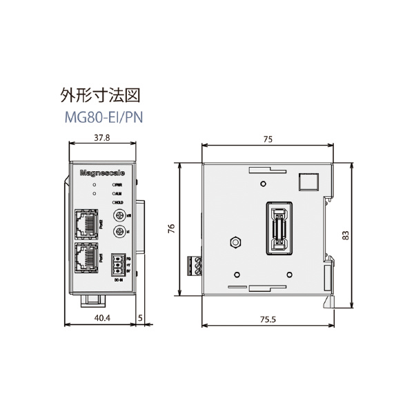 （株）マグネスケール インターフェースユニット MG80 メインモジュール MG80-PN