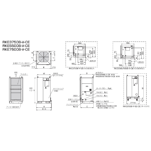オリオン機械（株） インバータチラー RKE インバータチラー RKE3750B-V-G1-CE