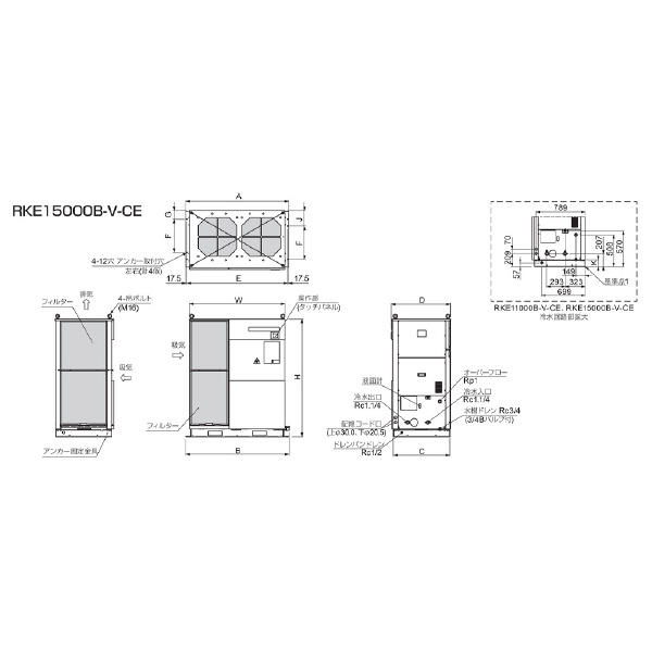 オリオン機械（株） インバータチラー RKE インバータチラー RKE15000B-V-CE