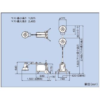 ヤマハ発動機（株） 投光機(発電機搭載) YL 投光機（発電機搭載） YL-1I 50HZ