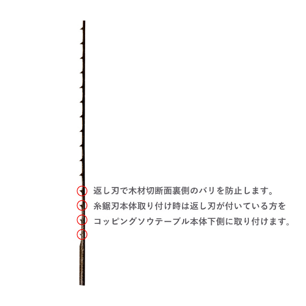 （株）キソパワーツール 糸鋸刃24山返し刃付き 27092 糸鋸刃２４山返し刃付き 27092