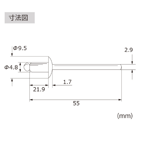 （株）ロブテックス ブラインドリベット(500本入) LSS ブラインドリベット（５００本入） LSS610