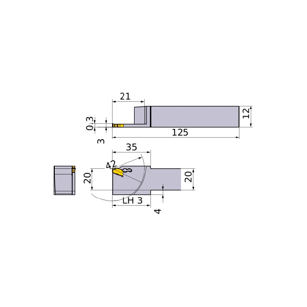 三菱マテリアル（株） ホルダー GWSL ホルダー GWSL2012K00-F42