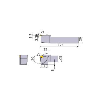 三菱マテリアル（株） ホルダー GWSL ホルダー GWSL2020K00-E42-M