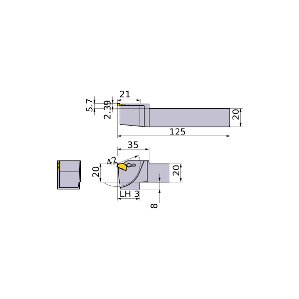 三菱マテリアル（株） ホルダー GWSL ホルダー GWSL2020K00-E42-M