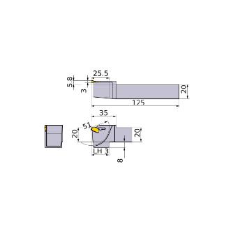 三菱マテリアル（株） ホルダー GWSL ホルダー GWSL2020K00-F51-M