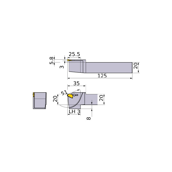 三菱マテリアル（株） ホルダー GWSL ホルダー GWSL2020K00-F51-M