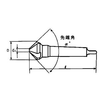 （株）ムラキ イリックス カウンターシンク 3枚刃・先端角90゜MTシャンク 6279 イリックス　カウンターシンク 6279-40