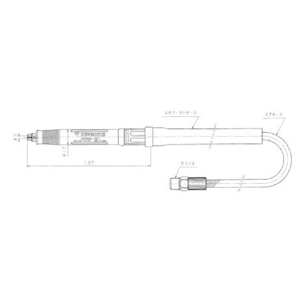 （株）ムラキ ゼム ニューモータ ストレートタイプ 後方排気 MODEL-101 ゼムニューモータ MODEL-101