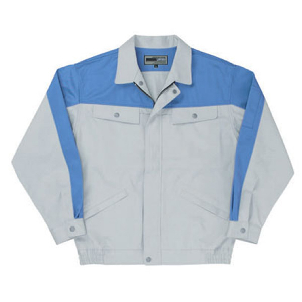日新被服（株） 長袖ブルゾン 5116-91 長袖ブルゾン 5116-91-M ｼﾙﾊﾞｰXﾗｲﾄﾌﾞﾙｰ