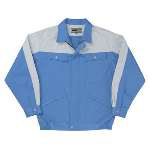 日新被服（株） 長袖ブルゾン 5116-92 長袖ブルゾン 5116-92-3L ﾗｲﾄﾌﾞﾙｰXｼﾙﾊﾞｰ